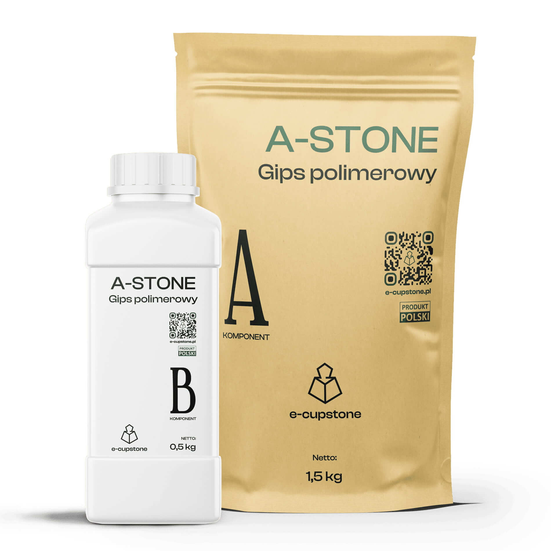 Gips polimerowy A-STONE (dwuskładnikowy) 1,5 kg