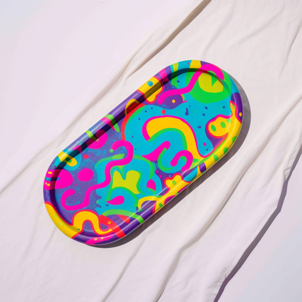 Gips polimerowy owalna ozdoba podstawka, taca