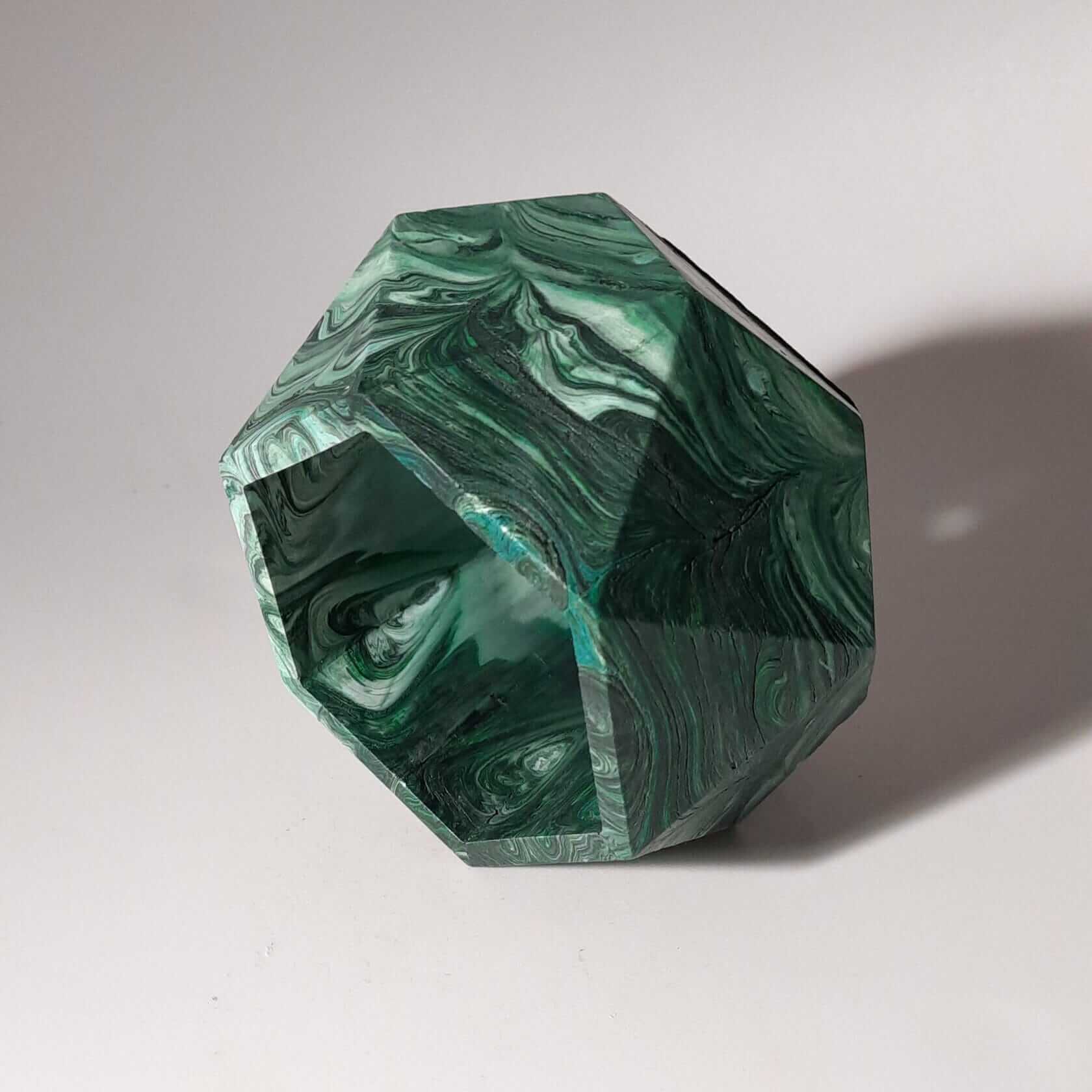 Pojemnik na świeczkę z gipsu polimerowego DIY