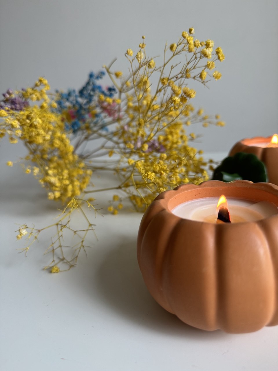 Dynia forma silikonowa do gispu polimerowego na świecznik