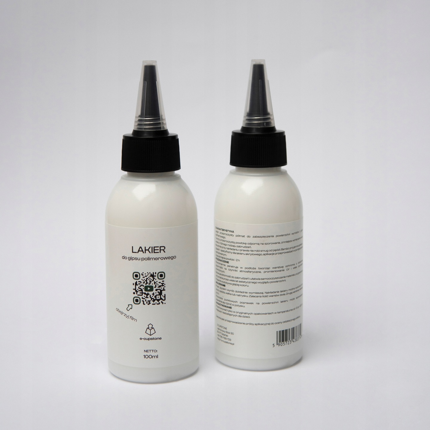 Lakier-do-Gipsu-Polimerowego-E-CUPSTONE-Wodoodporny-Ochrona-Koloru-100ml-Marka-e-cupstone