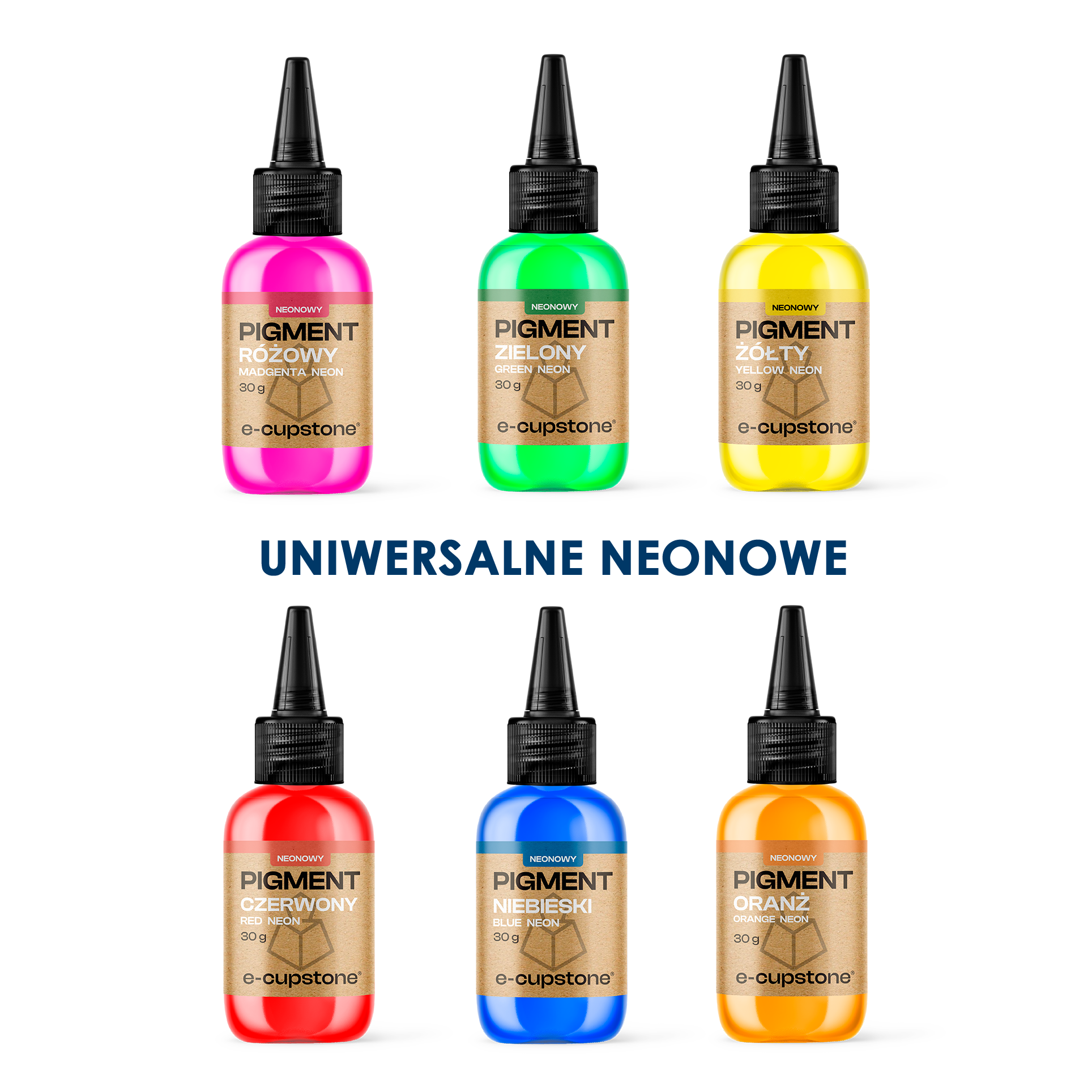 Pigmenty/Barwniki NEONOWE (uniwersalne)