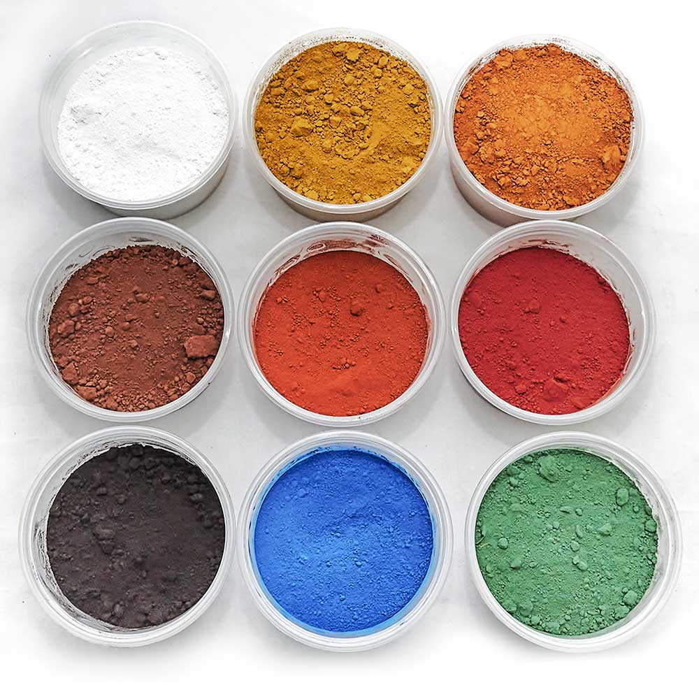 Pigmenty suche do gipsu polimerowego