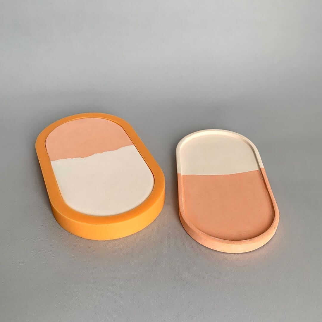 Forma silikonowa do gipsu polimerowego "Owalna podstawka"