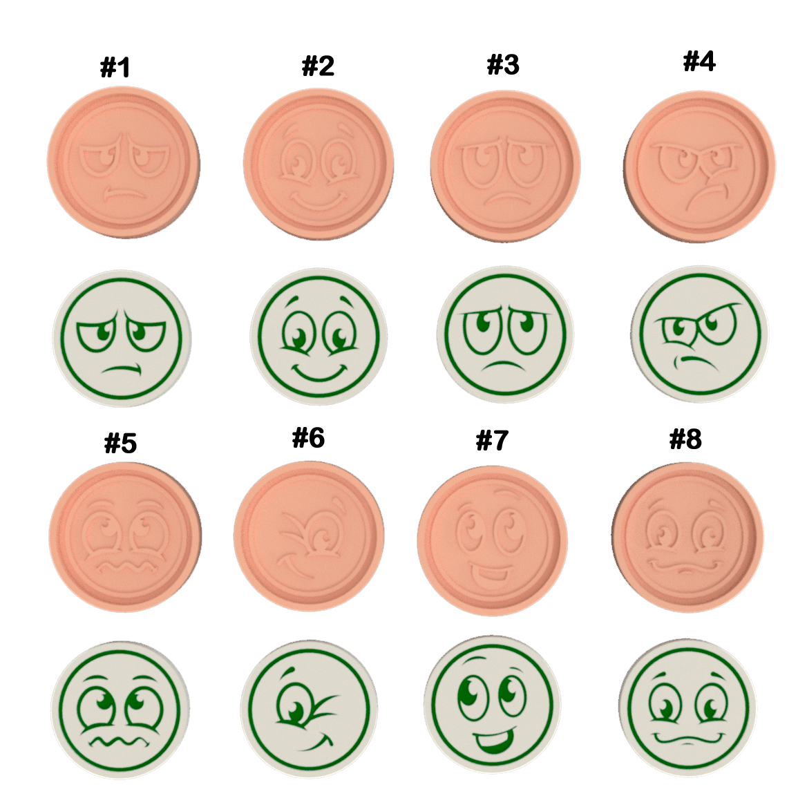 Silikonowa forma emotka do gipsu polimerowego