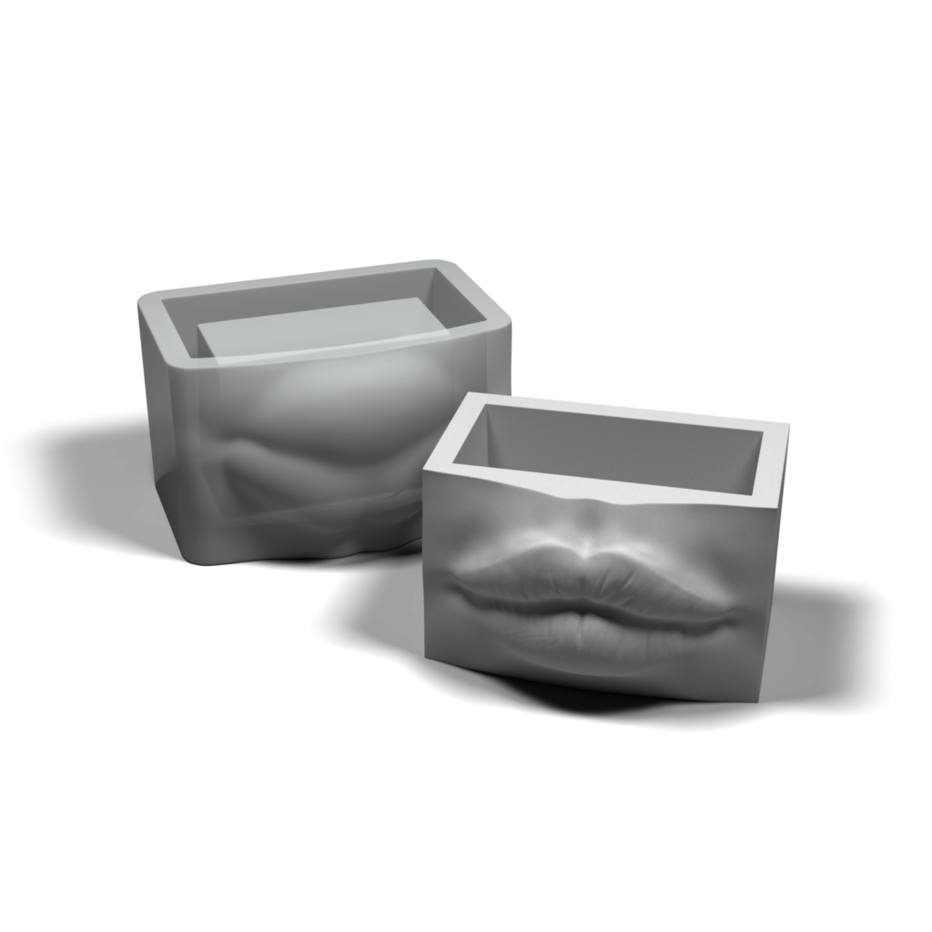 Silikonowa forma na pojemnik w kształcie kobiecych ust