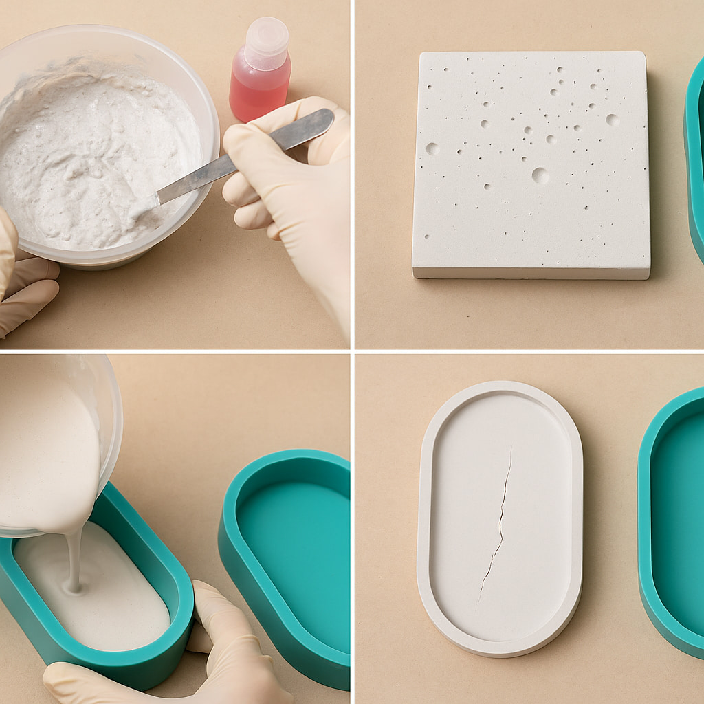 Gips polimerowy najczęstsze błędy przy odlewach